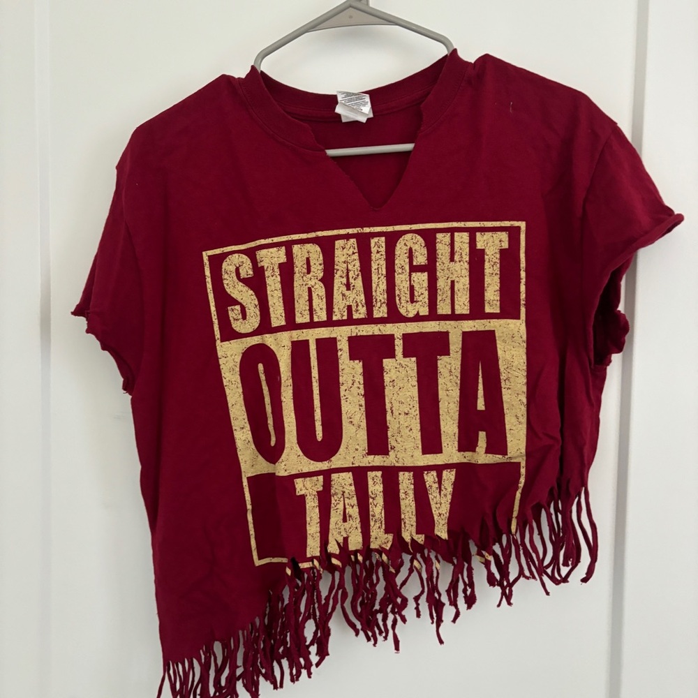 FSU GAME DAY CROPPED TEE sz m